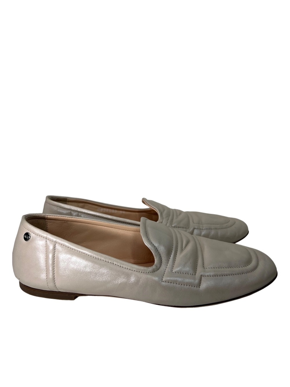 AGL Cher Stitch Leather Penny Loafer Pearl Leather Slip-On Shoes EU 40 - Picture 7 of 13